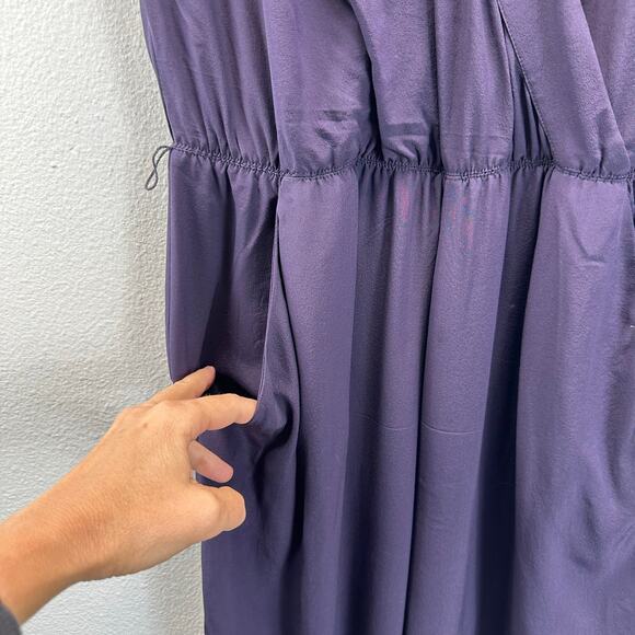 Aritzia Babaton Silk Jumpsuit Silk Large Suplice Neckline - Picture 5 of 14